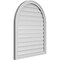 Ekena Millwork Round Top Surface Mount PVC Gable Vent: Functional, w/ 2"W x 1-1/2"P Brickmould Frame, 30"W x 36"H GVPRT30X3602SF - alternate 2